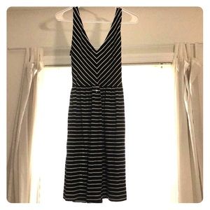 Form fitting striped short dress